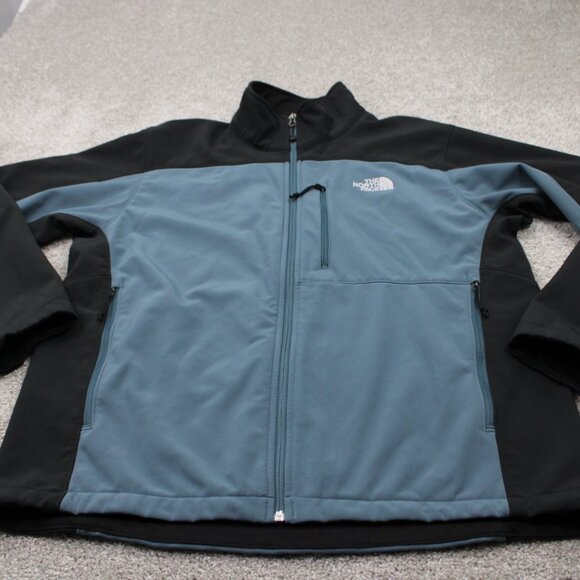 The North Face Jacket Mens Large Blue/Black Apex Bionic 3 Soft Shell Coat - Picture 2 of 14